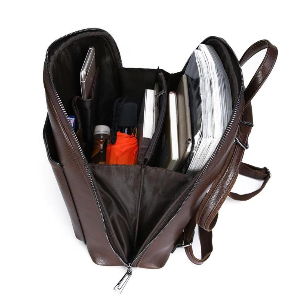 Shelley – Classic Double Zipper Backpack — view 6