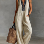 Fay | Sleeveless jumpsuit with high collar