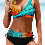 Eva - Cheerful Colourful Bikini — view 10