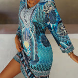 Emelia - Vibrant Boho-Print Dress — view 5