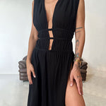 Zolla - Textured Dress with Slit — view 4