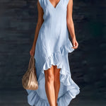 Sienna | Ruffle High-Low Boho Dress — view 3