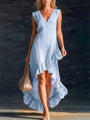 Sienna | Ruffle High-Low Boho Dress — view 3