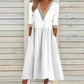 LIVIA | MIDI LACE DRESS — view 2