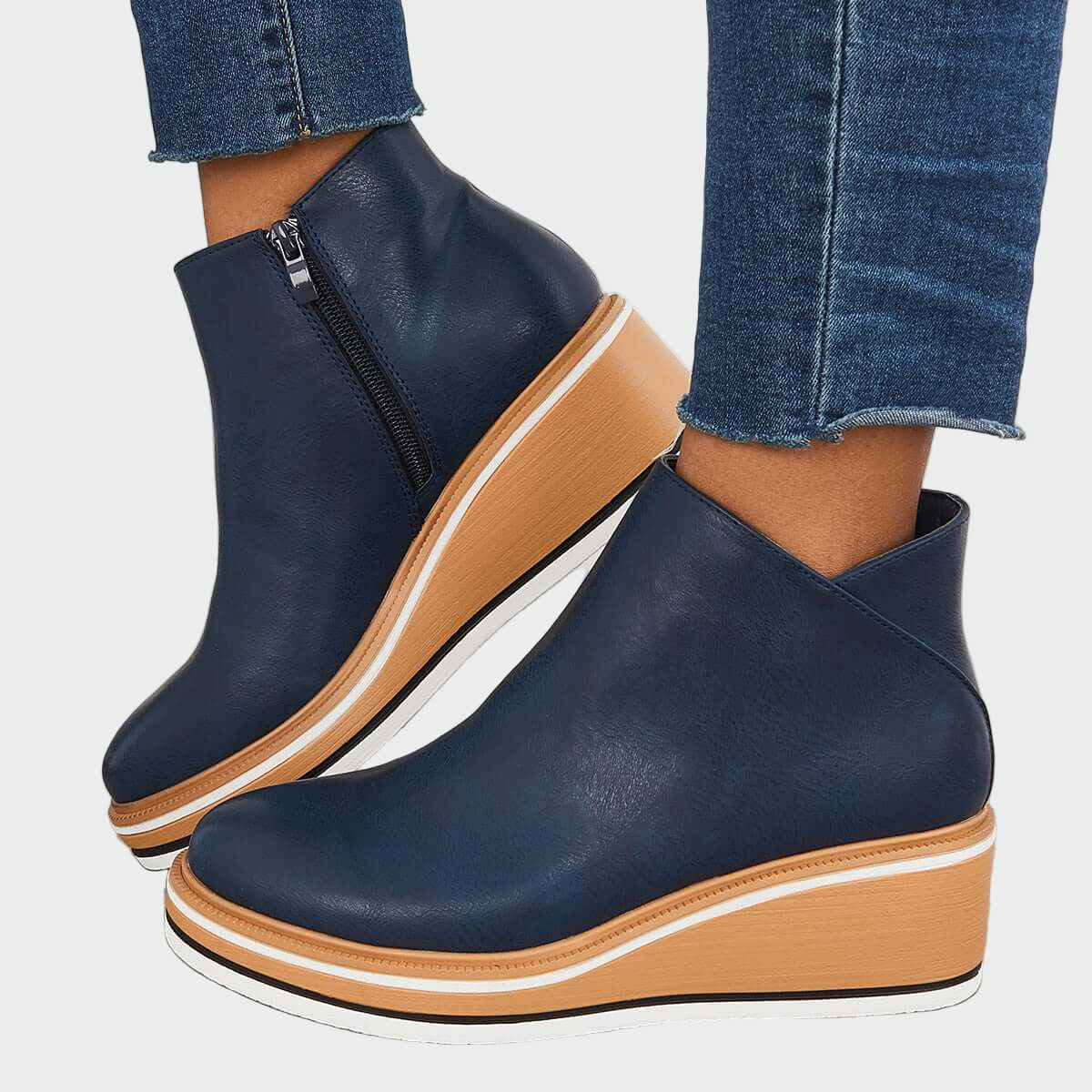 Orthopaedic Leather Ankle Boots — view 3