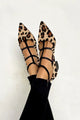 Laken - Flats with Animal Print and Delicate Straps