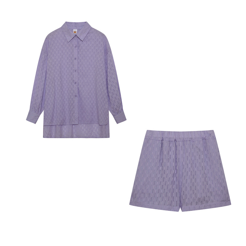 Elizabeth - Lightweight Set with Shirt and Shorts — view 11
