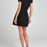 Mini Dress with Pockets and Pearl Details — view 8