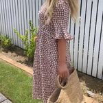 Nicola - Midi Dress with Short Sleeves — view 3