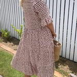 Nicola - Midi Dress with Short Sleeves — view 4