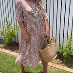 Nicola - Midi Dress with Short Sleeves — view 2