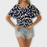 Evelyn - Casual Blouse with Round Neck — view 3