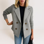 Ilaisaane - Elegant Coat with Knit Sleeves — view 7