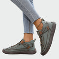 Lace-Up Ankle Trainers with Strap — view 2