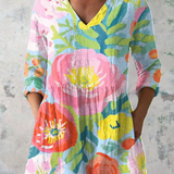 Ayra | Long Blouse with Bold Print