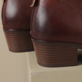 Camila - Luxury Ankle Boots with Low Heel — view 11