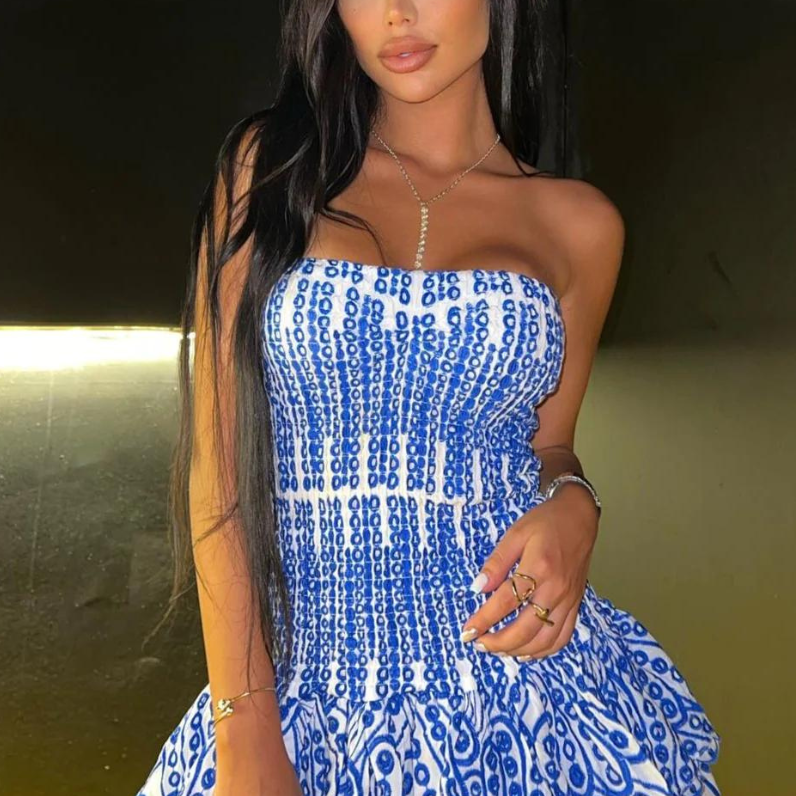 Cerys - Mini Dress with Ruffles — view 2