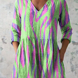 Mira | Long Blouse with Bold Print