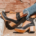 Gigi - Multi-Strap Heels with Chunky Sole — view 7