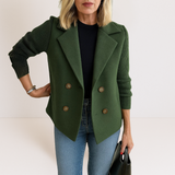 Ilaisaane - Elegant Coat with Knit Sleeves — view 9