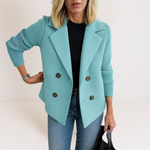 Ilaisaane - Elegant Coat with Knit Sleeves — view 3