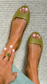 Adelina – Comfortable Golden Sandals — view 3