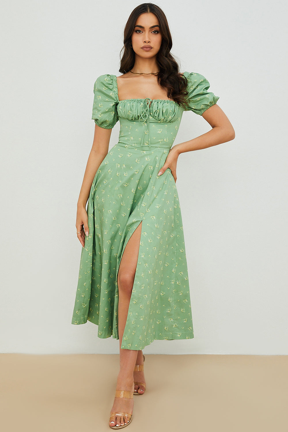Aviana - Bloom Puff Sleeve Dress — view 4