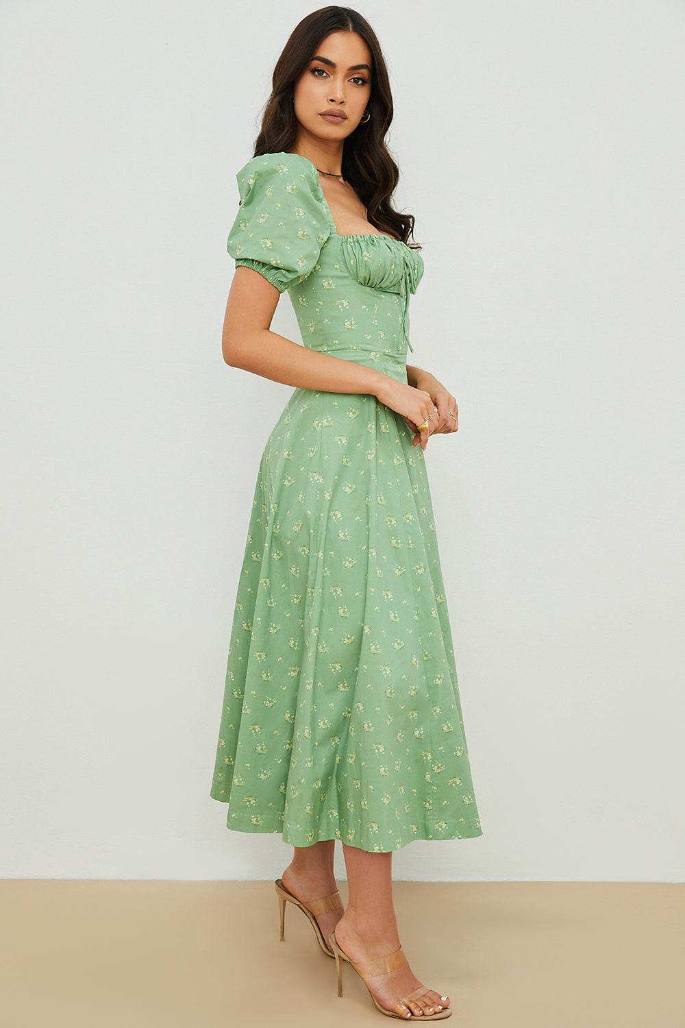 Aviana - Bloom Puff Sleeve Dress — view 5