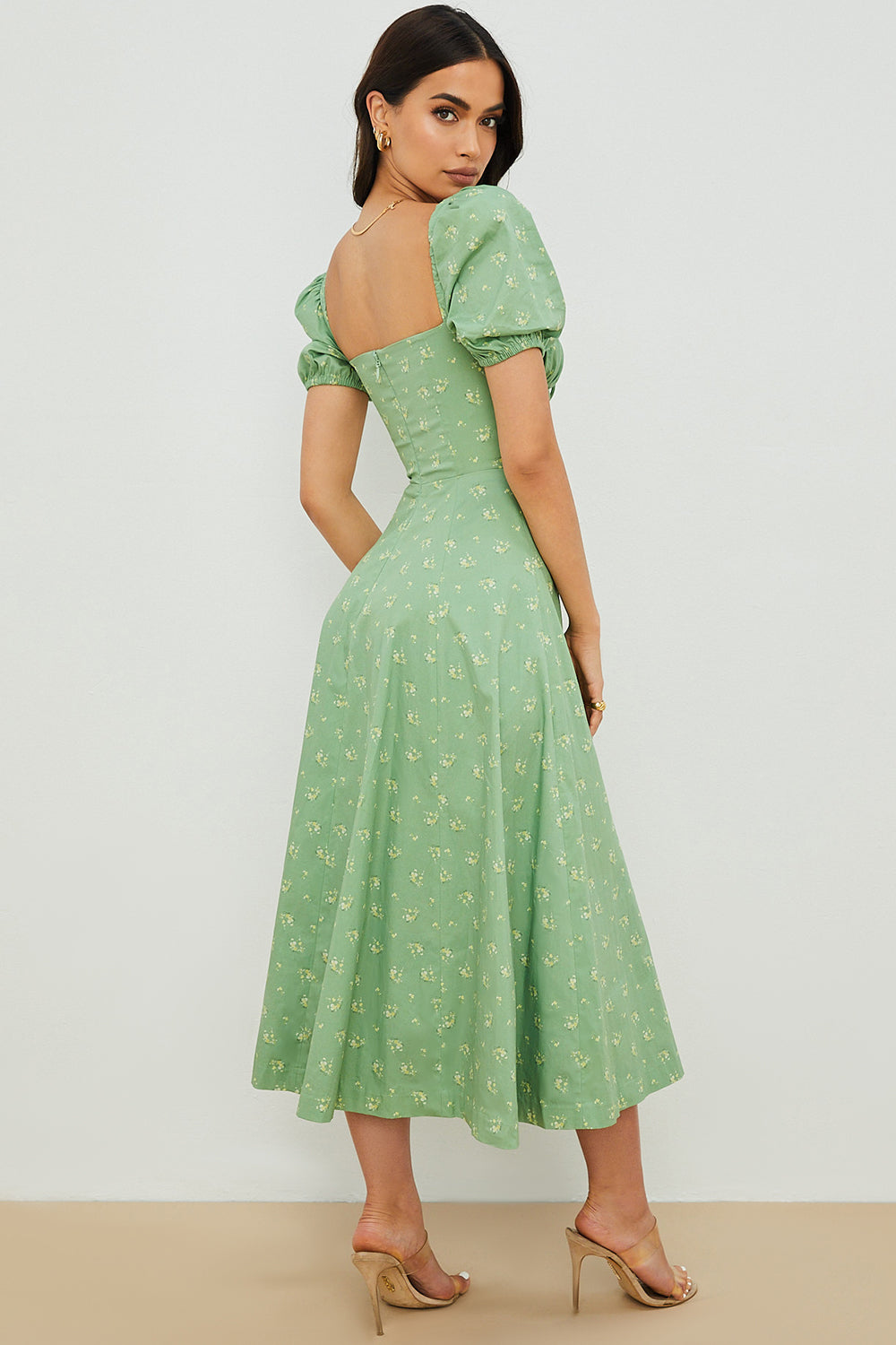 Aviana - Bloom Puff Sleeve Dress — view 3