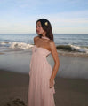 Collins - Strapless Maxi Dress with Ruffles