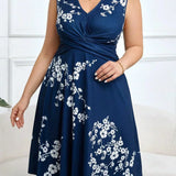 Danica - Floral Print Wrap Dress — view 6