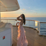 Collins - Strapless Maxi Dress with Ruffles — view 4