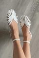 Victoria – Decorated Gold Sandals — view 2