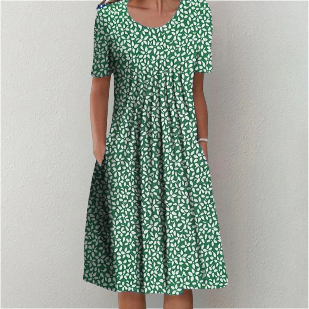 Hailey | Elegant and Casual Floral Dress with Pockets — view 9