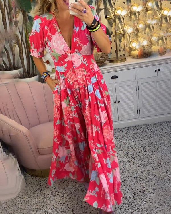Floriana - Vibrant Floral Dress — view 6