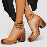 Gigi - Multi-Strap Heels with Chunky Sole