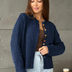 Nicole - Button Detail Cardigan — view 6
