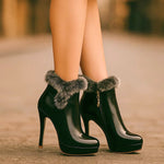 Heather - Cosy Heeled Boots — view 5