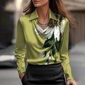 Ines - Luxurious Satin Blouse with Soft Neckline — view 6