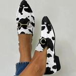 Diana - Loafers with Printed Buckle Detail — view 2