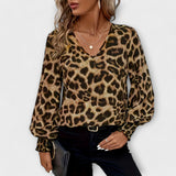Joanna - Stylish Leopard Blouse