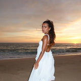 Collins - Strapless Maxi Dress with Ruffles — view 5