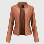 Dani™ - Elegant Leather Jacket for Women — view 3