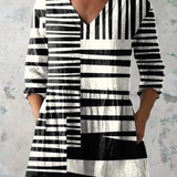 Quinn | Long Blouse with Bold Print