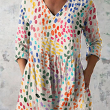 Noelle | Long Blouse with Bold Print