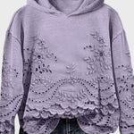 Hooded Sweatshirt in Lace