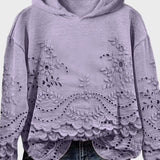 Hooded Sweatshirt in Lace