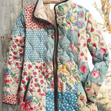 Caroline™ | Quilted Jacket in Floral Patchwork