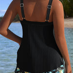 Laluna® | Striped Tankini with Two-Piece Beach Shorts — view 7