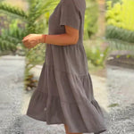 Bexley - Casual Summer Dress with V-Neck — view 2